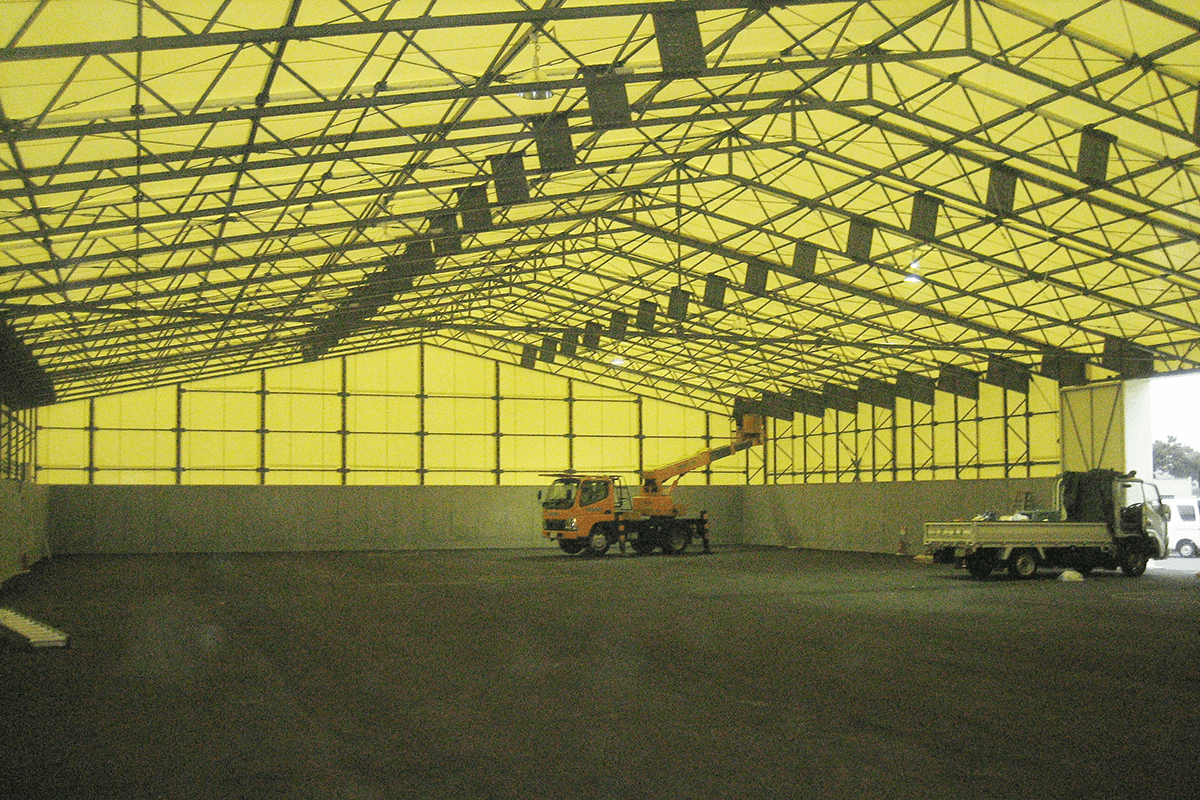 姫路新築テント倉庫